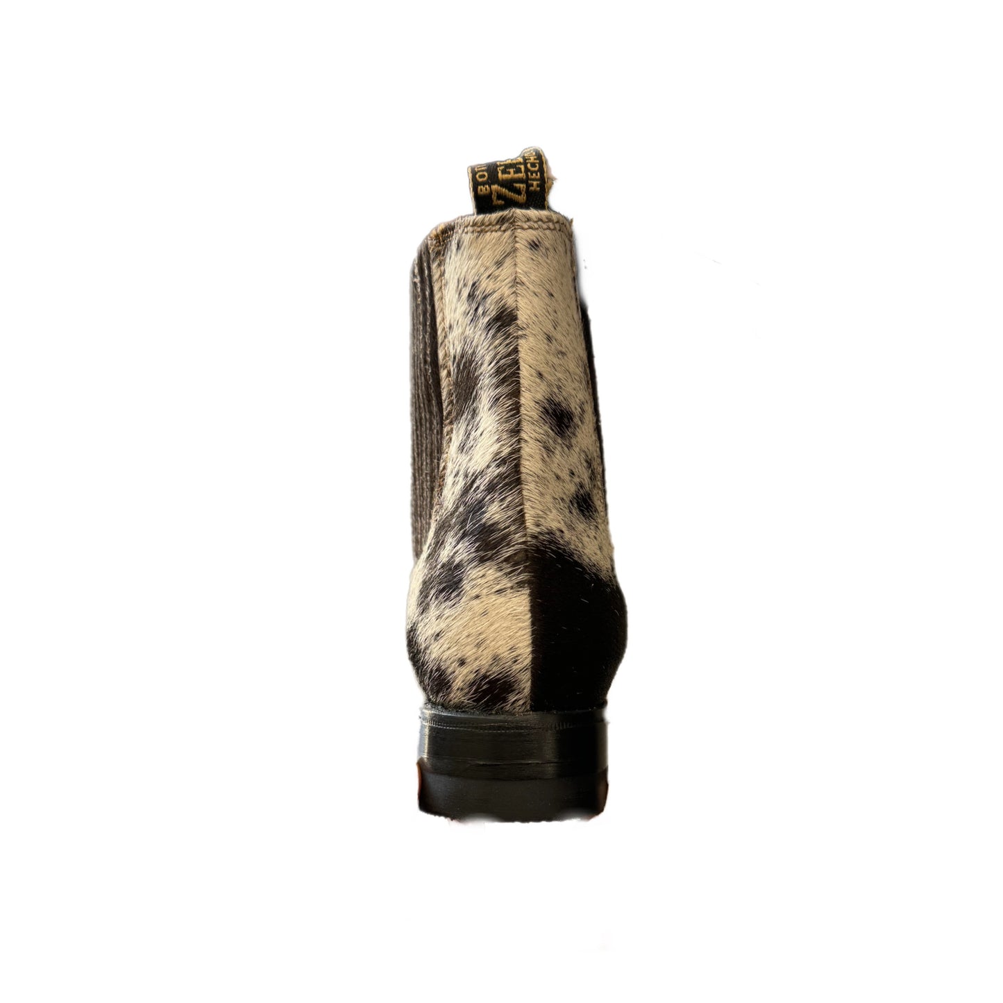 Botas cortas de piel de vaca con punta redonda para hombre