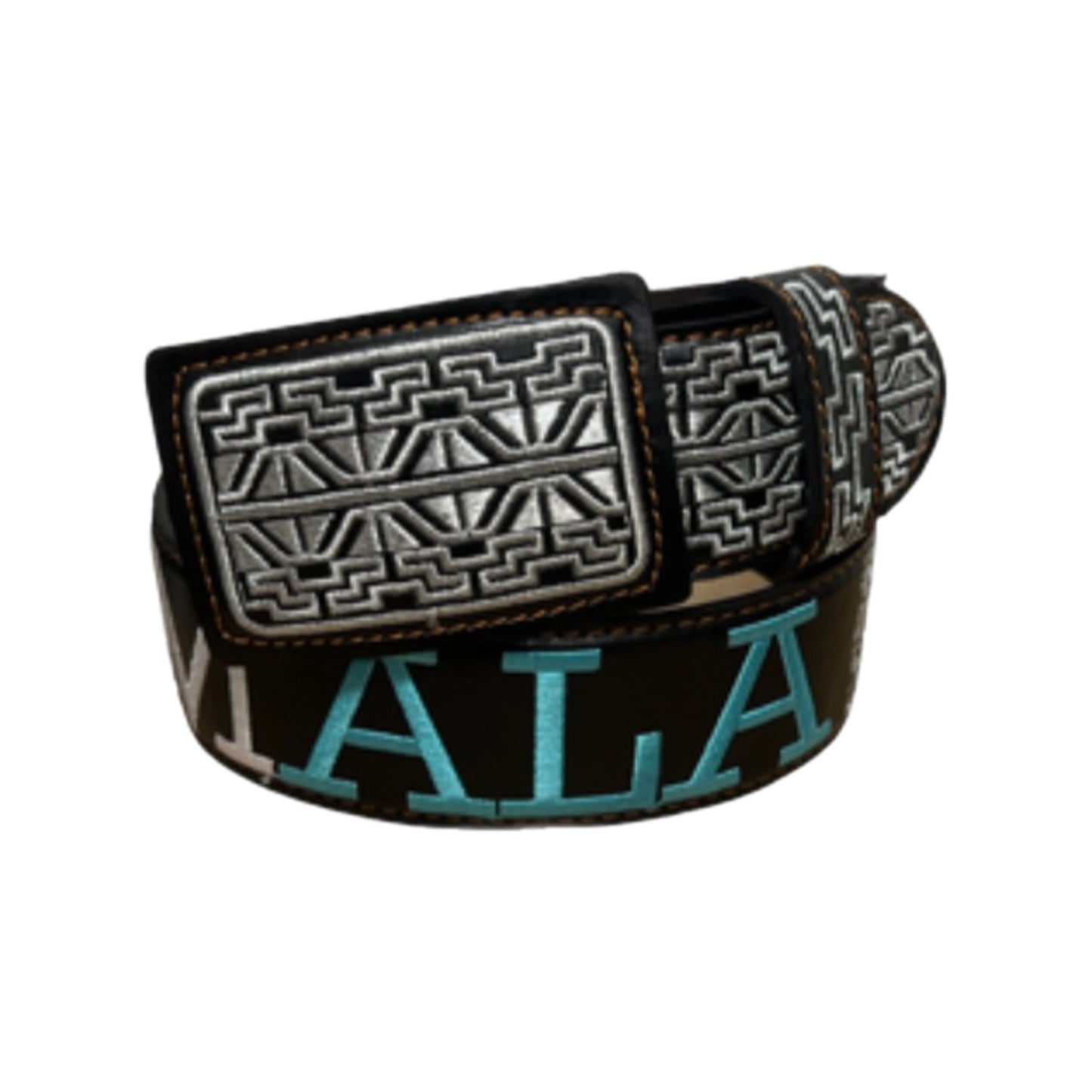 “Guatemala” Metallic Thread Belt
