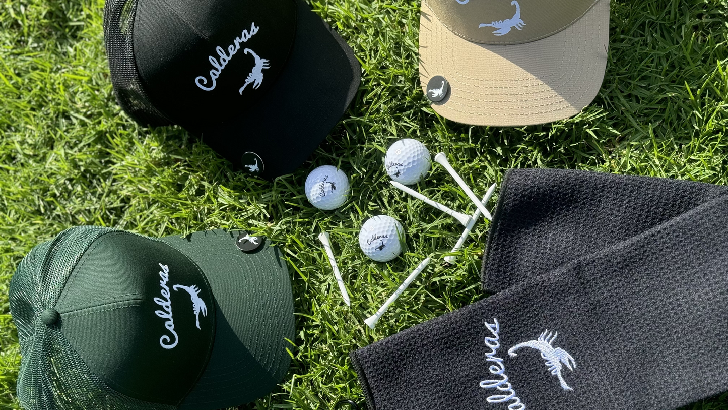 Calderas Golf Hat – Jet Black