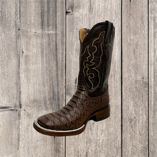 Men’s Python Square Toe Western Cowboy Boots