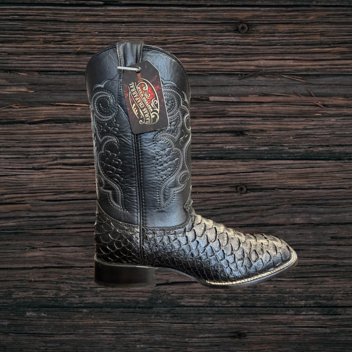 Python Square Toe Boots
