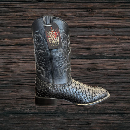 Python Square Toe Boots