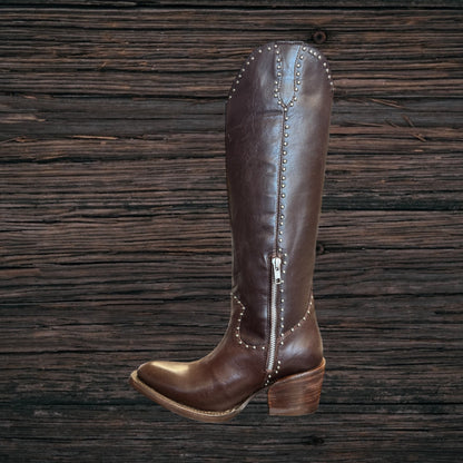 Women’s Knee High Western Heel Boots