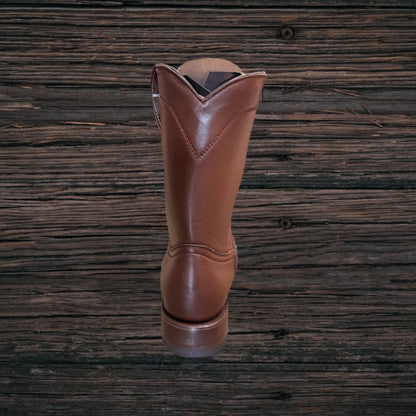 Round Toe Roper Boots with Side Zipper