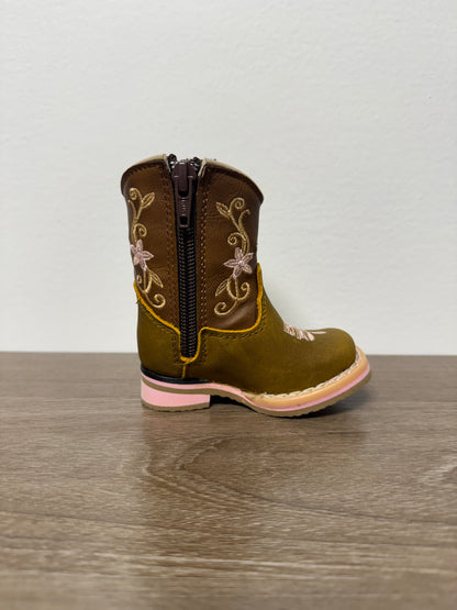 Baby and Toddler Leather Boots - Pink