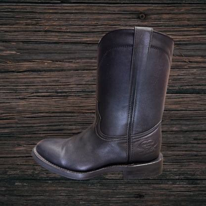 Round Toe Roper Boots with Side Zipper