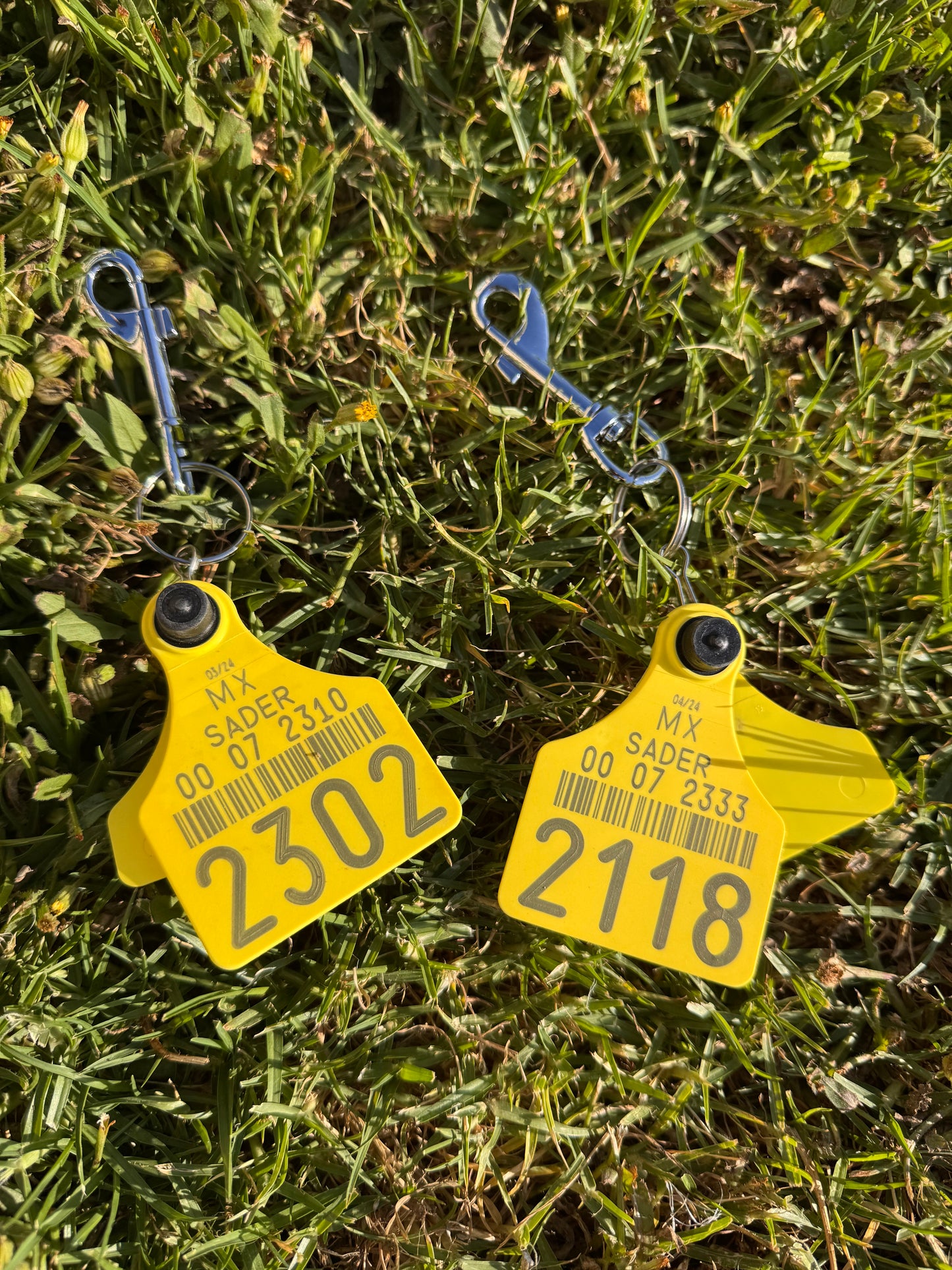 Cattle Tag Keychain