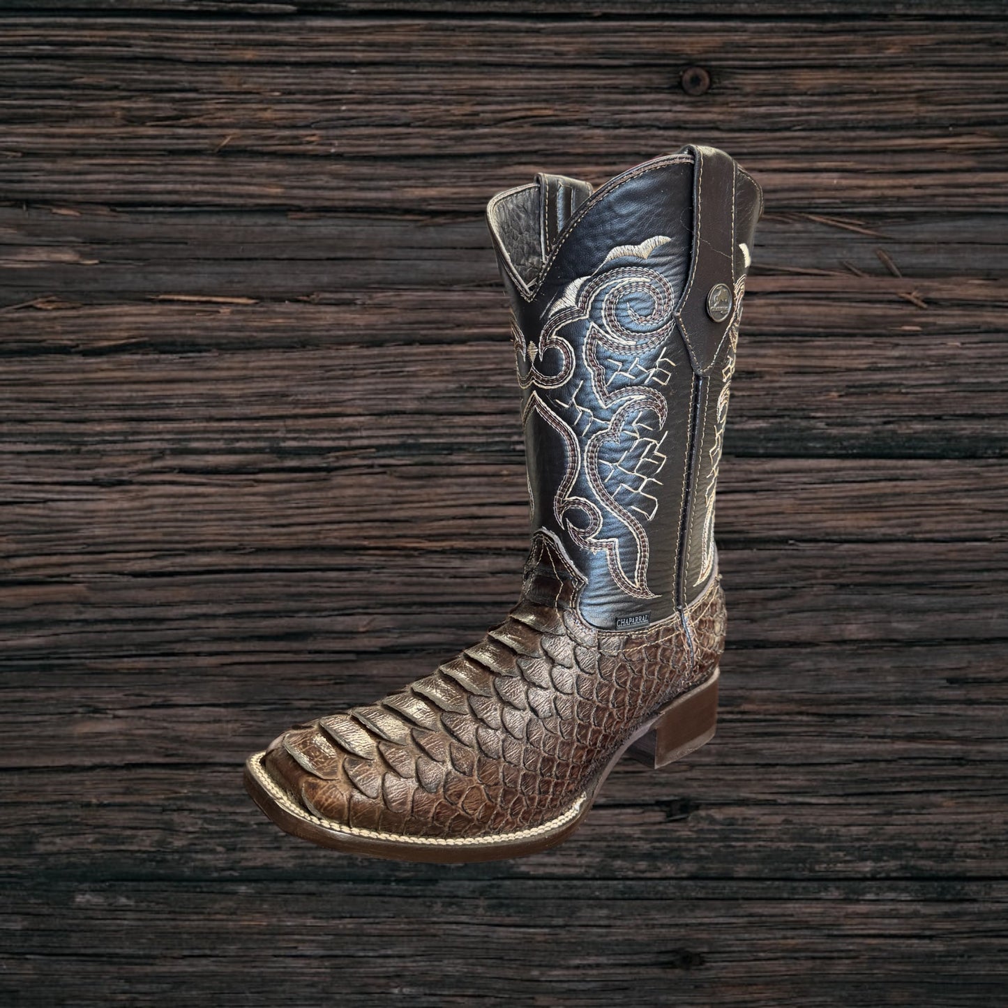 Python Square Toe Boots