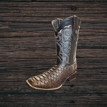 Python Square Toe Boots