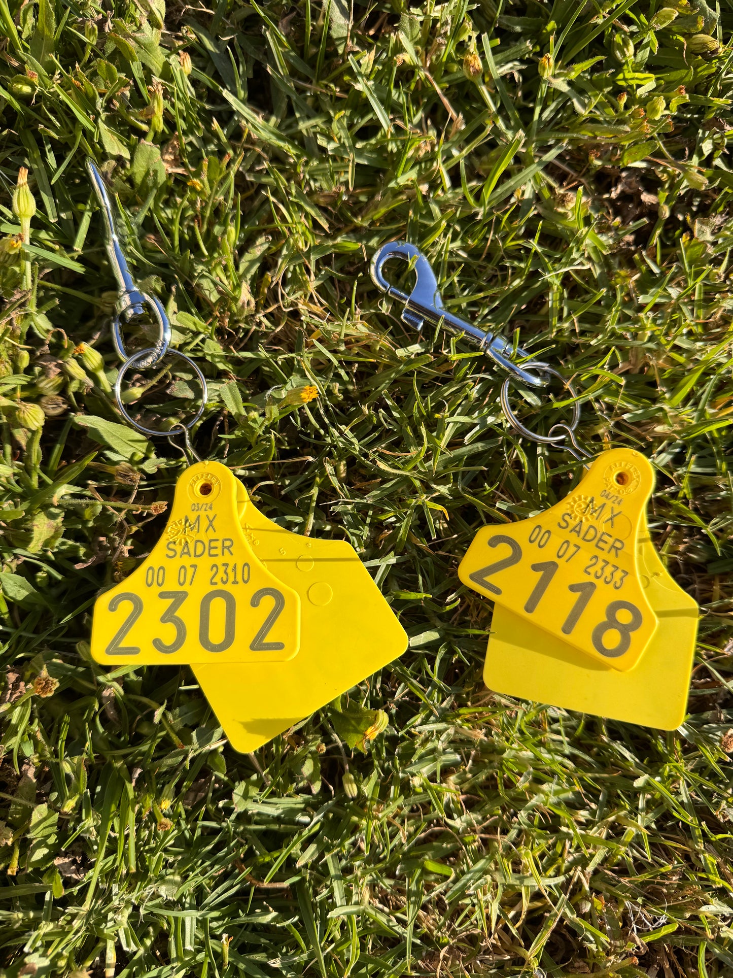 Cattle Tag Keychain