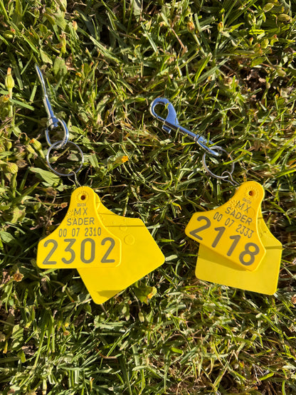 Cattle Tag Keychain