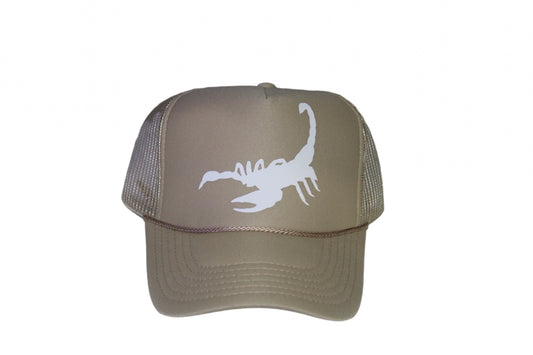 Gorra de camionero con diseño de escorpión de Calderas