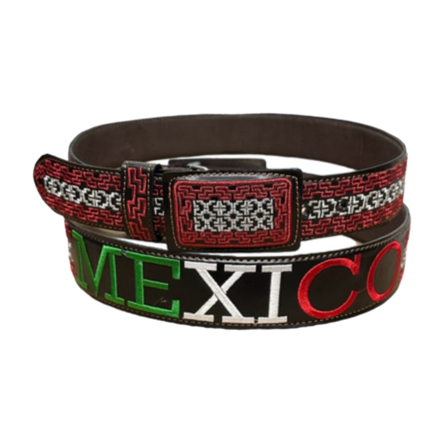 “Mexico” Metallic Thread Belt