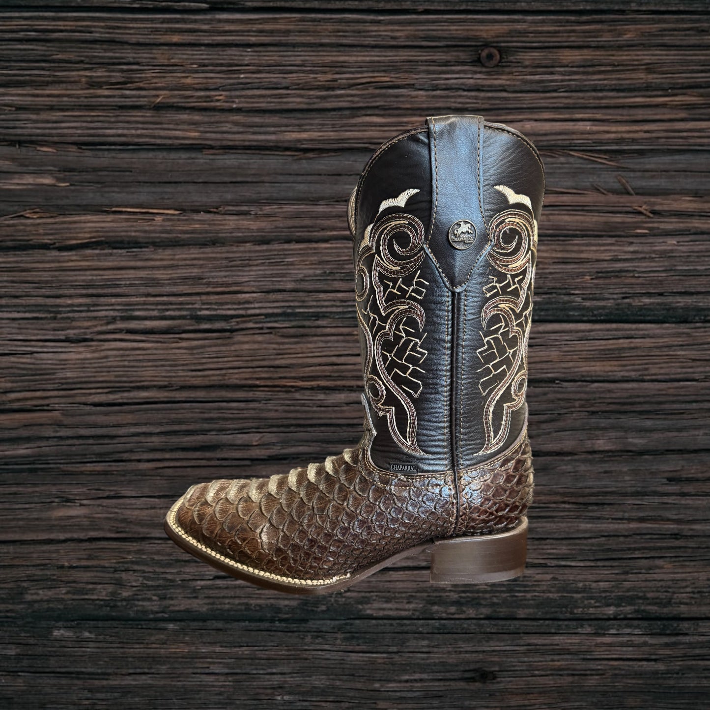 Python Square Toe Boots