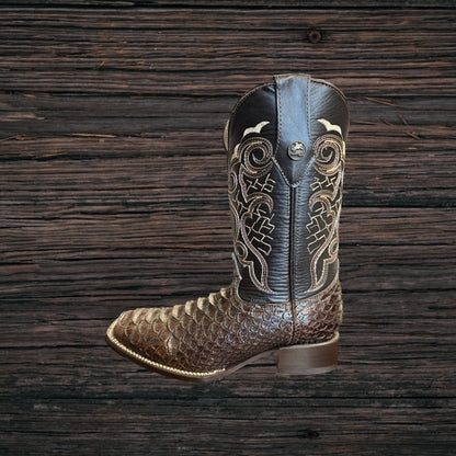 Python Square Toe Boots