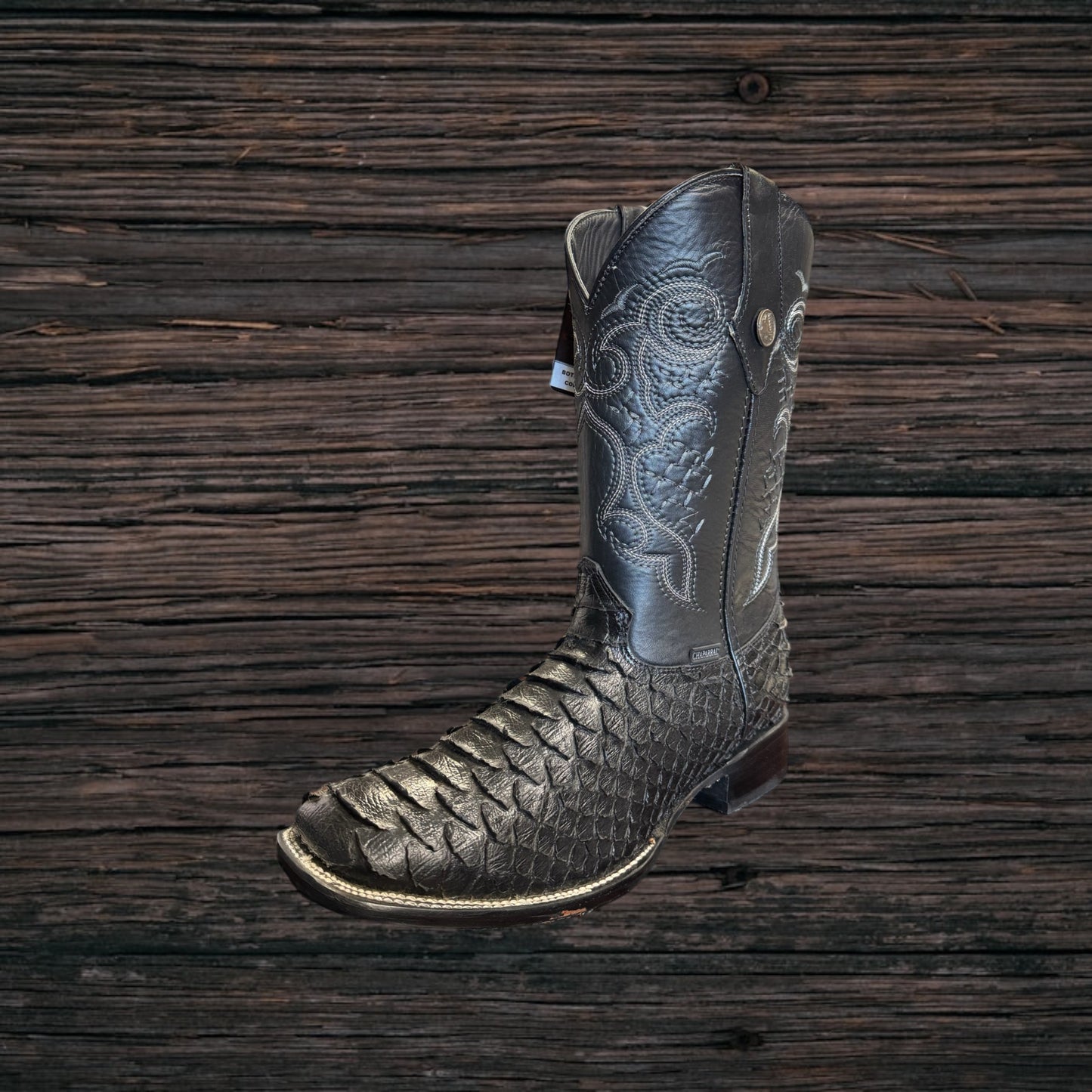Python Square Toe Boots