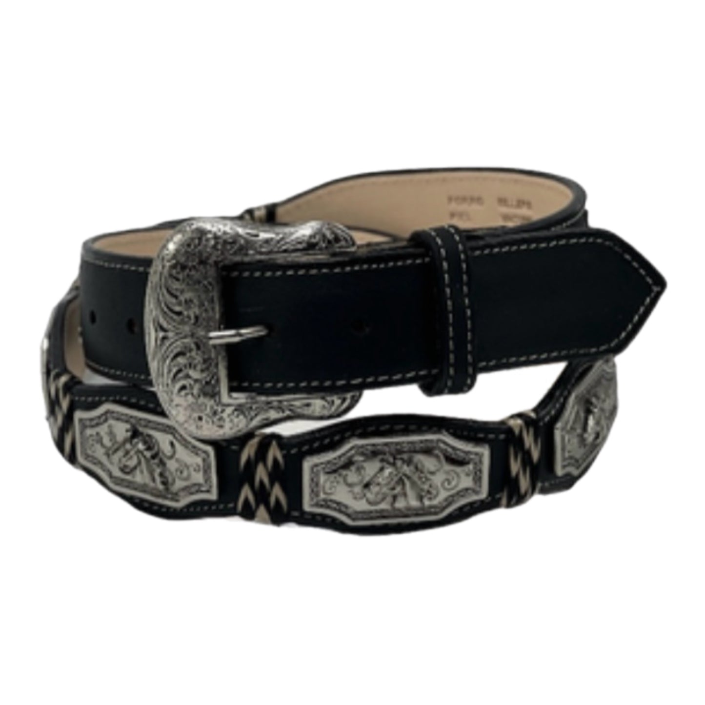Western Horsehair Leather Belt