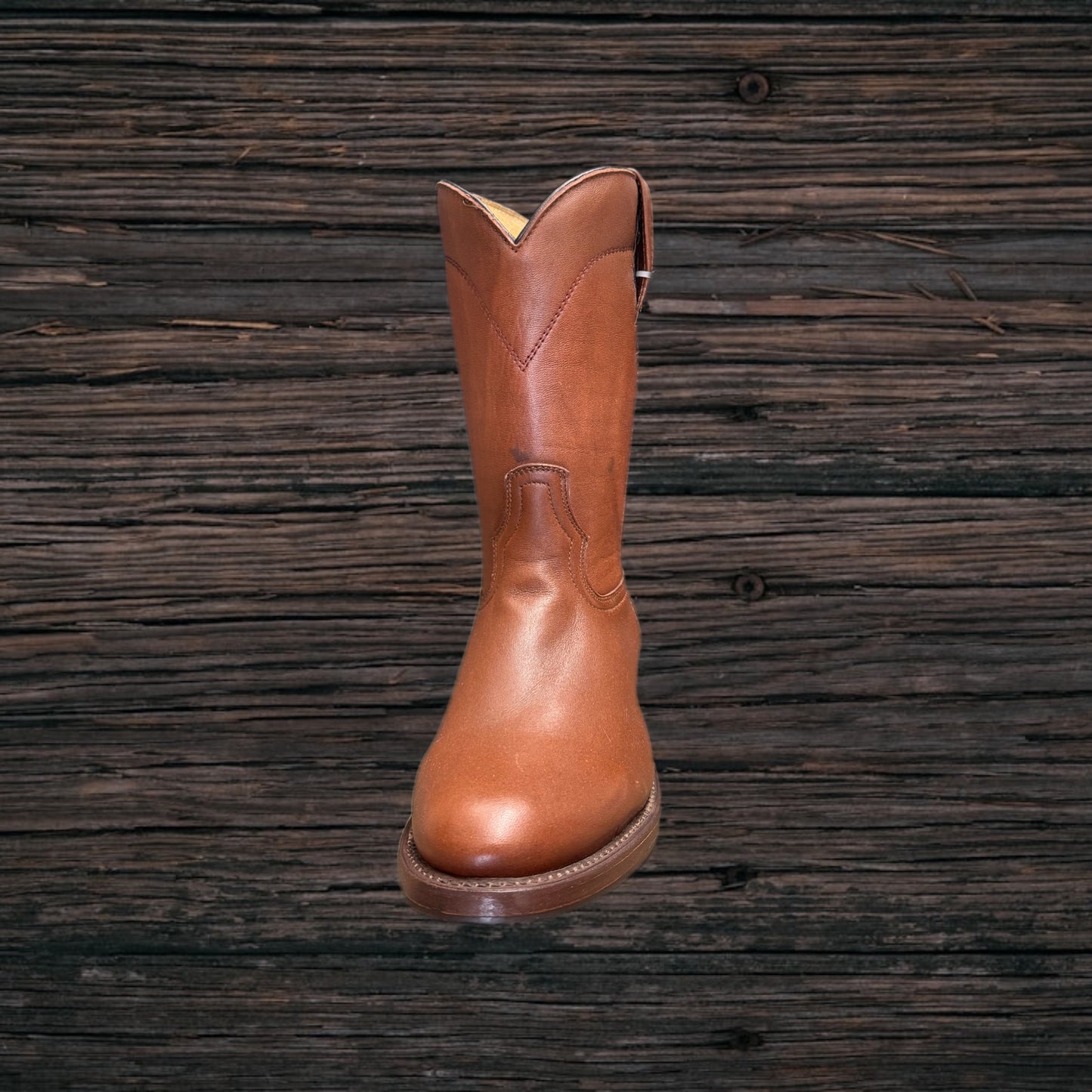 Round Toe Roper Boots with Side Zipper