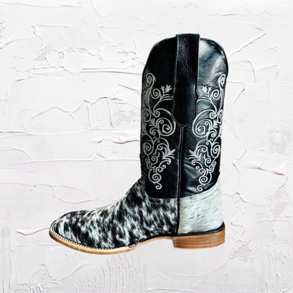 Women's Cowhide Square Toe Western Boots