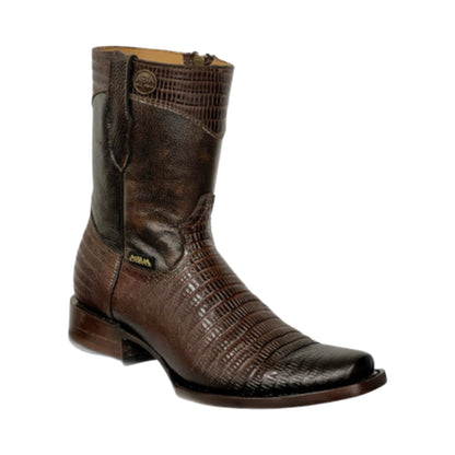 Dubai Lizard Short Boots with Zipper