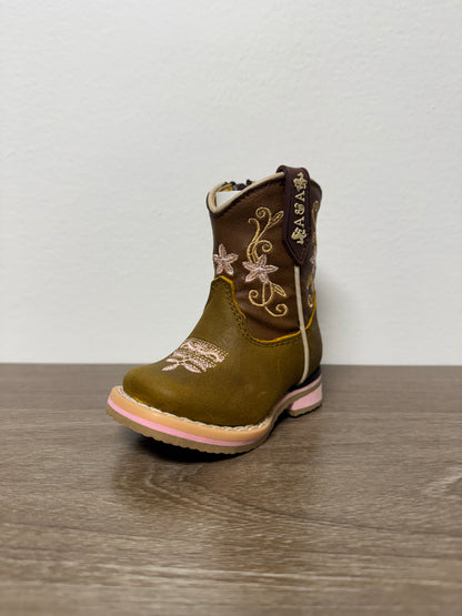 Baby and Toddler Leather Boots - Pink