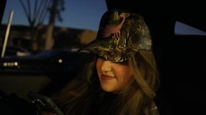 Calderas Pink Scorpion Camo Trucker Hat