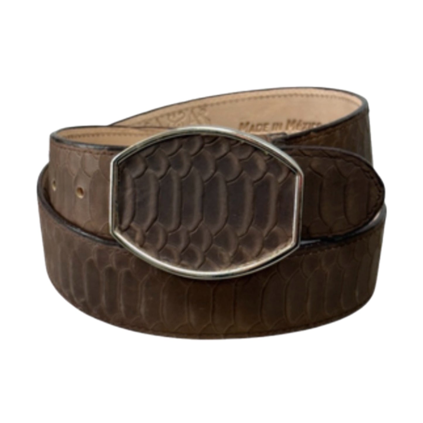 Python Leather Belt