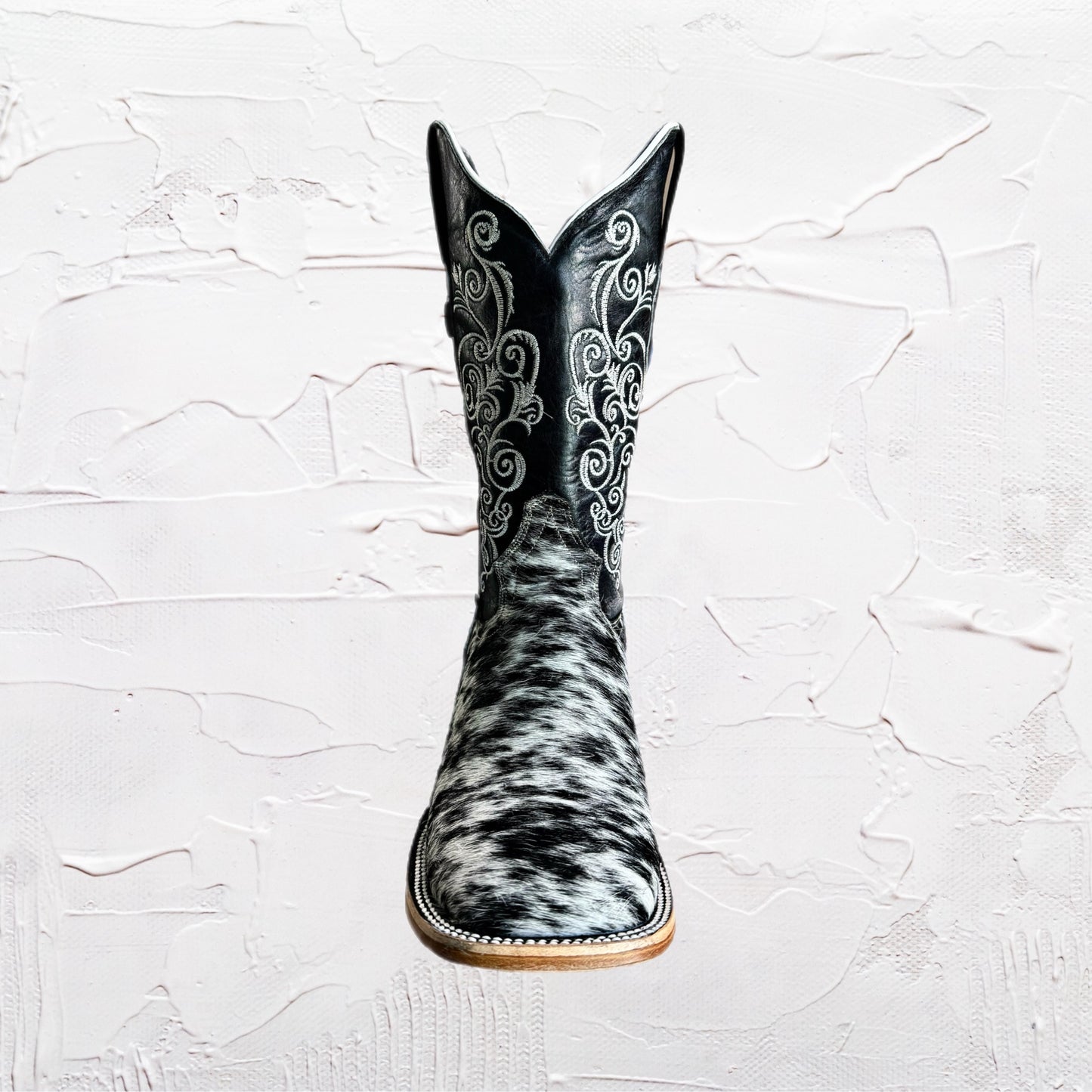 Women's Cowhide Square Toe Western Boots