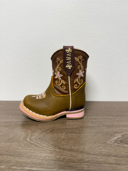 Baby and Toddler Leather Boots - Pink