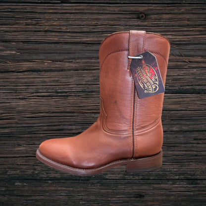 Round Toe Roper Boots with Side Zipper