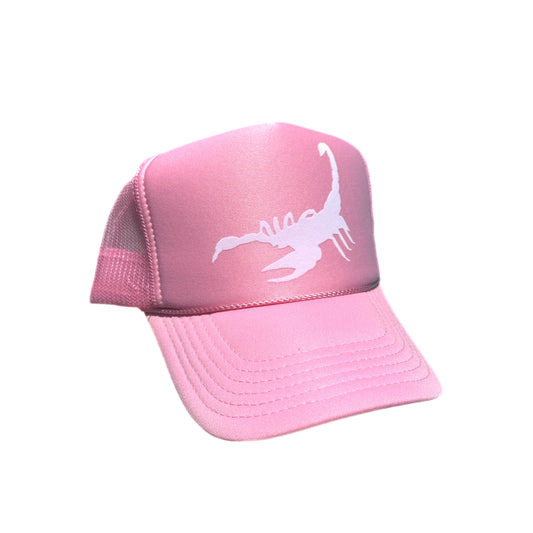 Gorra trucker escorpión rosa de Calderas