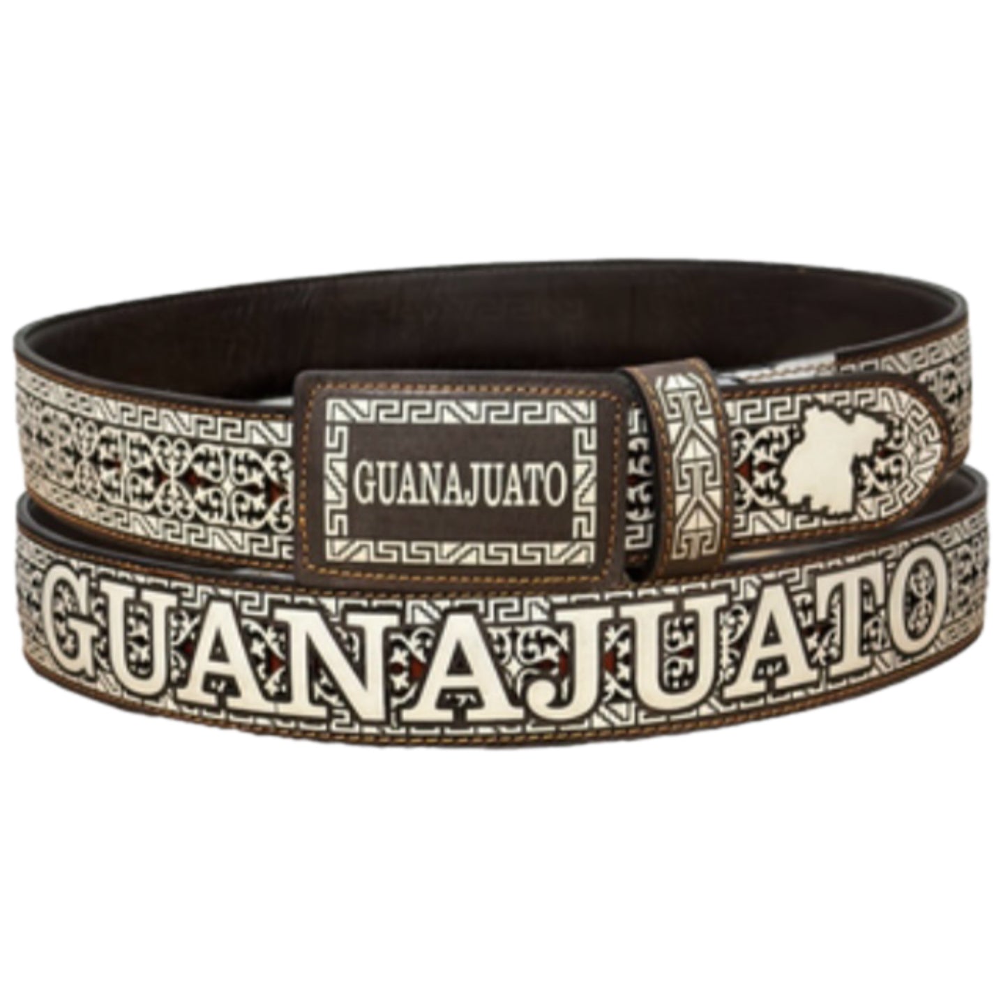 “Guanajuato” Engraved Leather Belt
